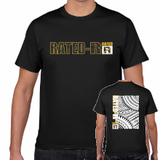 【新入荷】RATED-R Tシャツ [Hawaiian Tribal 2.0] 黒 Black [rr-t-hawaii-tribal-2-22-bk]